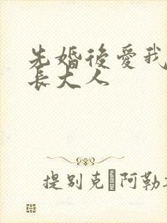 先婚后爱我的市长大人