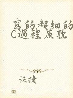 写的超细的多肉C过程原耽