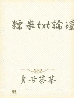 糯米txt论坛封面