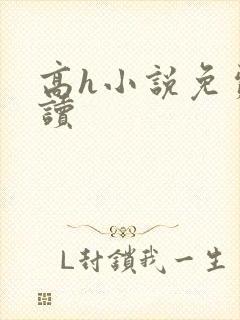 高h小说免费阅读