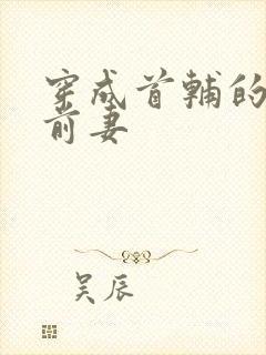 穿成首辅的炮灰前妻