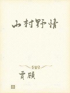 山村野情封面