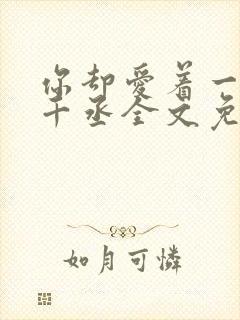 你却爱着一个水千丞全文免费阅读封面