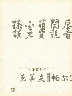 孙小萌闫辰的小说免费观看