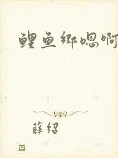 鲤鱼乡嗯啊封面