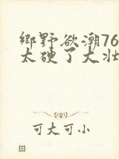 乡野欲潮76章太硬了大壮下载