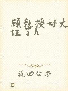 顾教授好大含不住了h