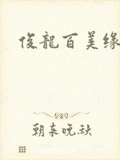 俊龙百美缘小说封面