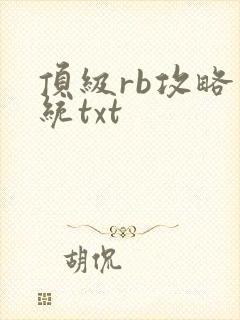 顶级rb攻略系统txt