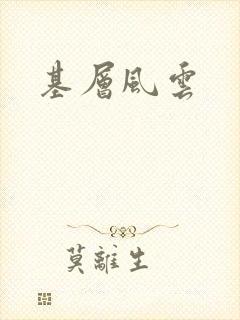 基层风云封面