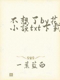 不想了by花卷小说txt下载