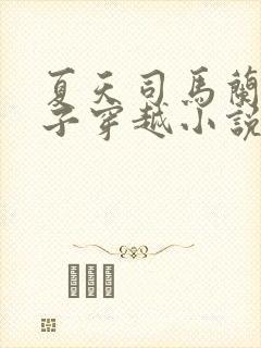 夏天司马兰九皇子穿越小说笔趣阁