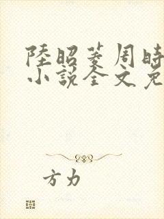 陆昭菱周时阅的小说全文免费阅读