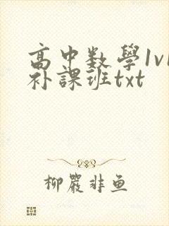 高中数学1v1补课班txt封面
