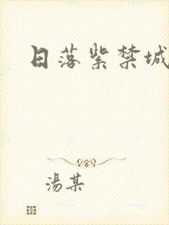 日落紫禁城封面