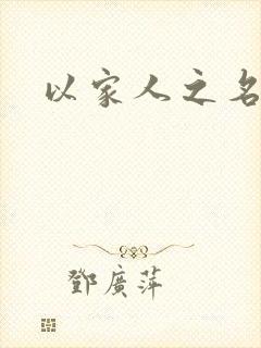 以家人之名小说