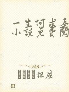 一生何求秦菲雪小说免费阅读封面