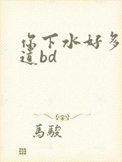 你下水好多下水道bd