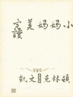 完美妈妈小说阅读