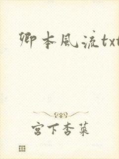 卿本风流txt