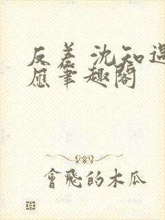 反差 沈知遇晏应笔趣阁