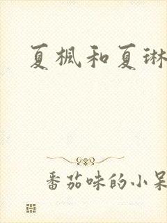 夏枫和夏琳