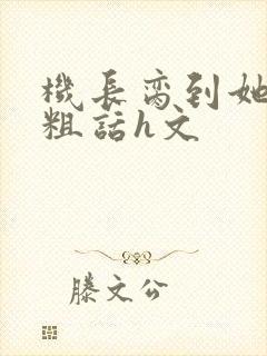 机长脔到她哭h粗话h文