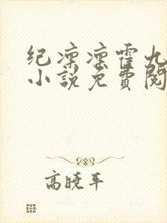 纪凛凛霍九霖的小说免费阅读在线封面