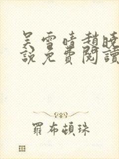 吴雪晴赵晓东小说免费阅读