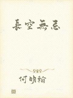 长空无忌封面