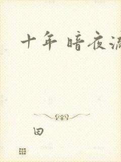 十年 暗夜流光