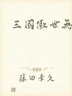 三国傲世无双封面