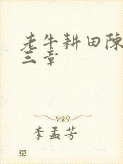 老牛耕田陈雪第三章