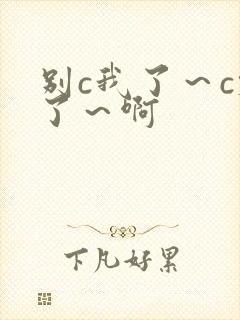 别c我了～c烂了～啊