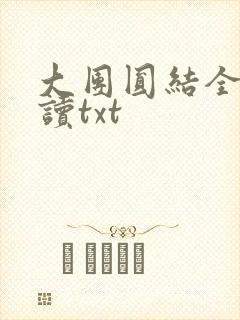 大团圆结全文阅读txt