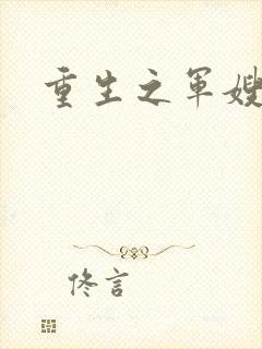 重生之军嫂封面