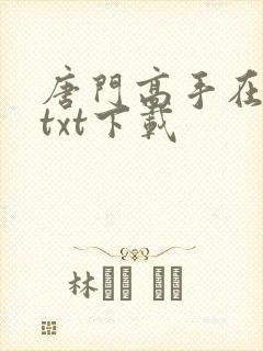 唐门高手在异世txt下载