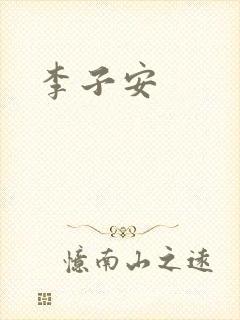 李子安封面