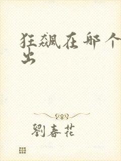 狂飙在哪个台播出