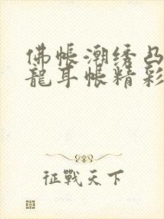 佛帐潮绣凸浮双龙耳帐精彩片段封面