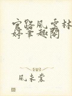 官路风云林海姜婷笔趣阁封面