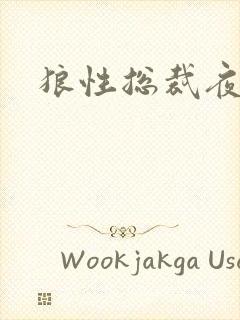 狼性总裁夜欢宠