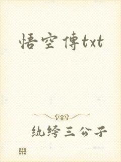 悟空传txt
