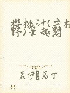 樱桃汁(宋枝江野)笔趣阁封面