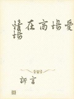 情在商场爱在官场