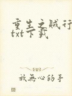 重生之贼行天下txt下载