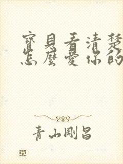 宝贝看清楚我是怎么爱你的小说封面