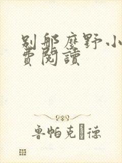 别那么野小说免费阅读