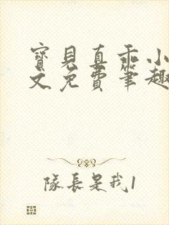 宝贝真乖小说全文免费笔趣阁