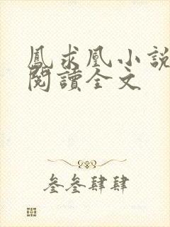 凤求凰小说免费阅读全文